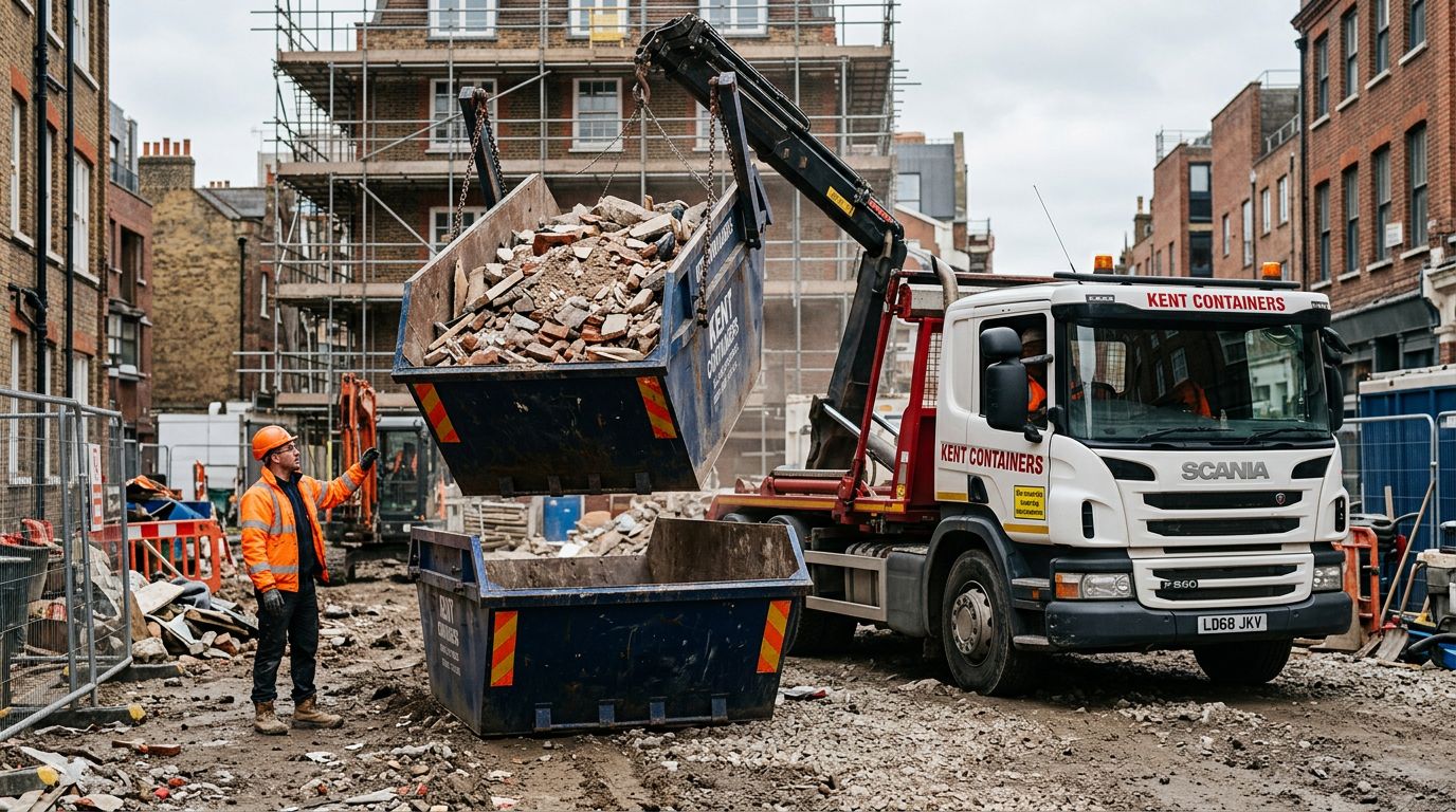 Benne pleine avant la fin du chantier : comment marche la rotation