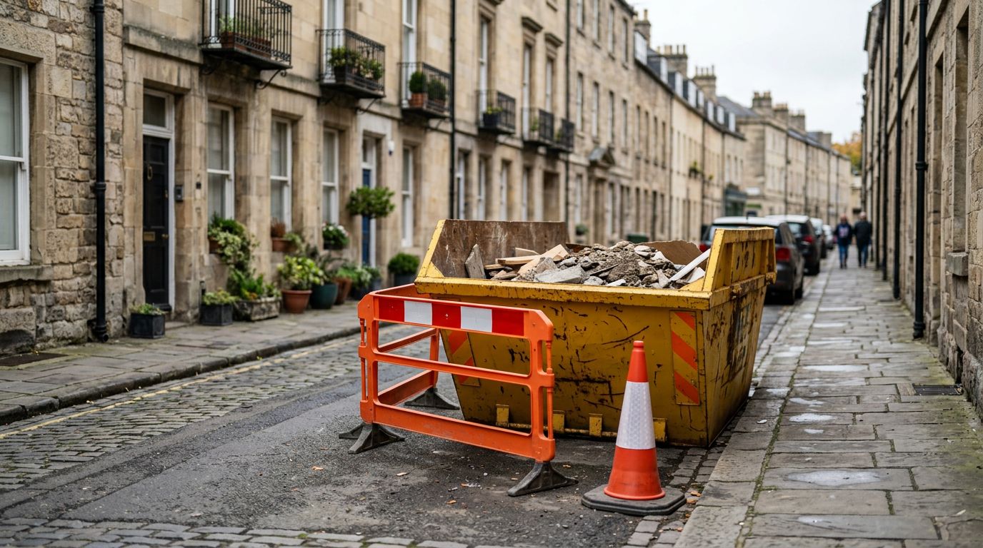 Benne sur la voie publique : quelle autorisation demander à la mairie ?