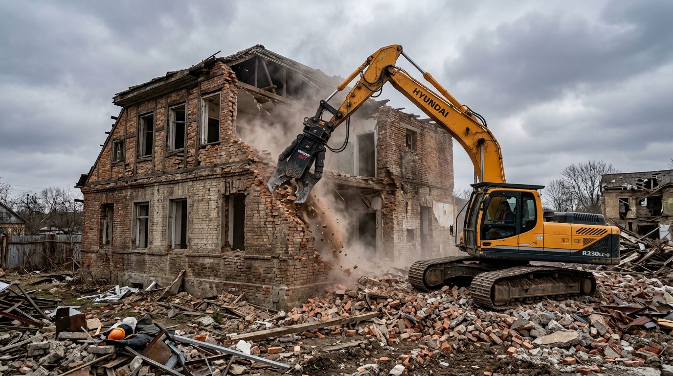 Combien coûte la démolition d'une maison en 2026 ?